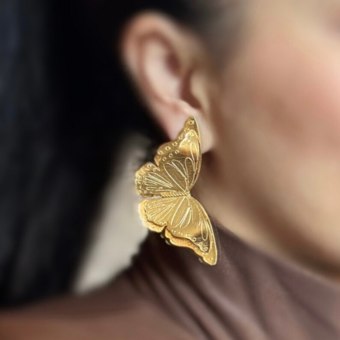 Butterfly earrings for a unique touch - Saida Fashion