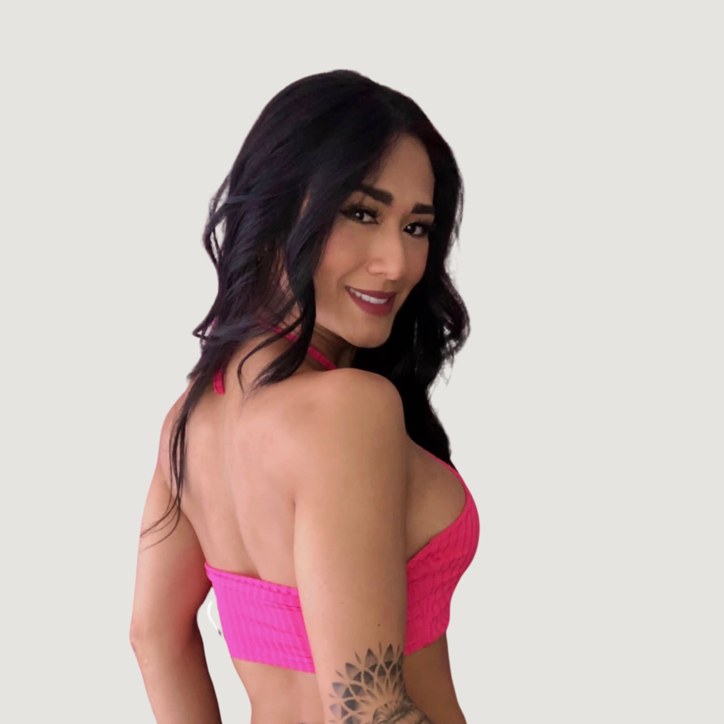 Tank top with adjustable neck ties - Saida Fashion