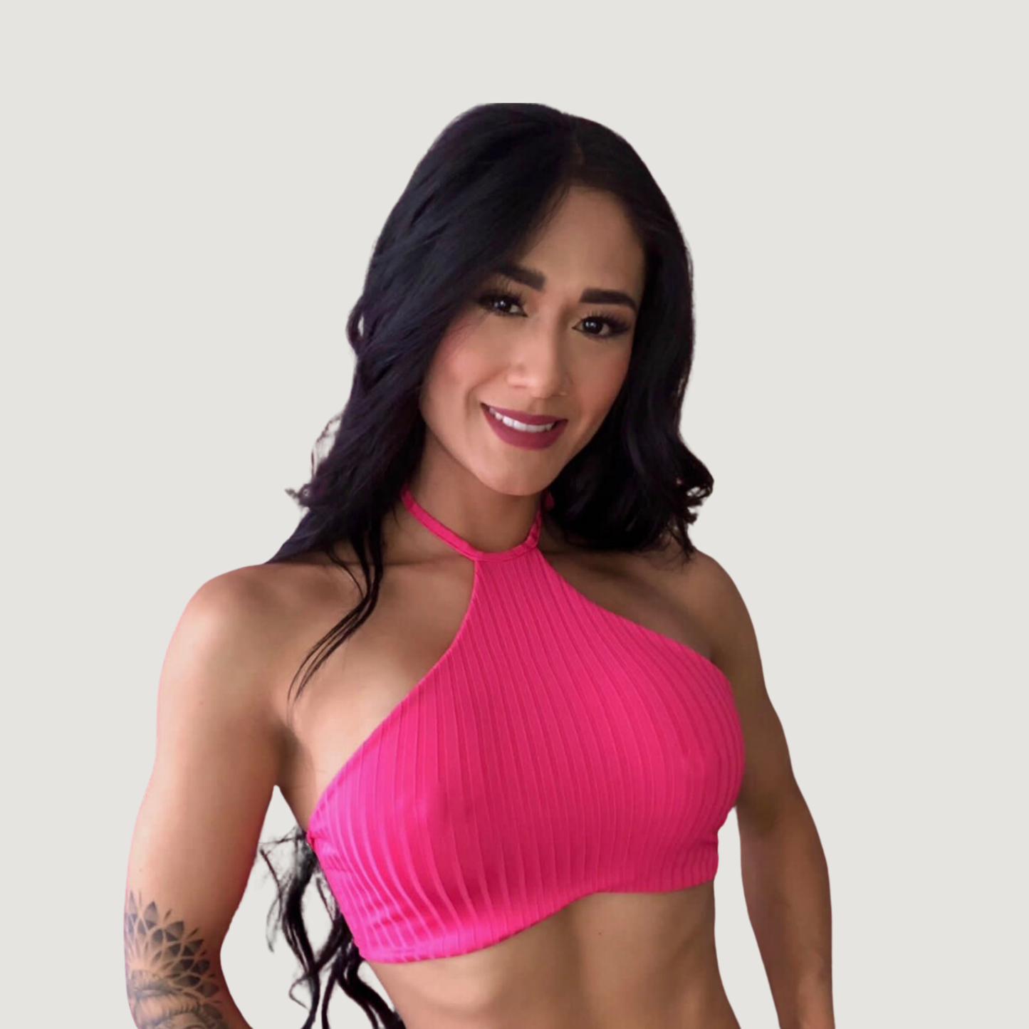 Tank top with adjustable neck ties - Saida Fashion