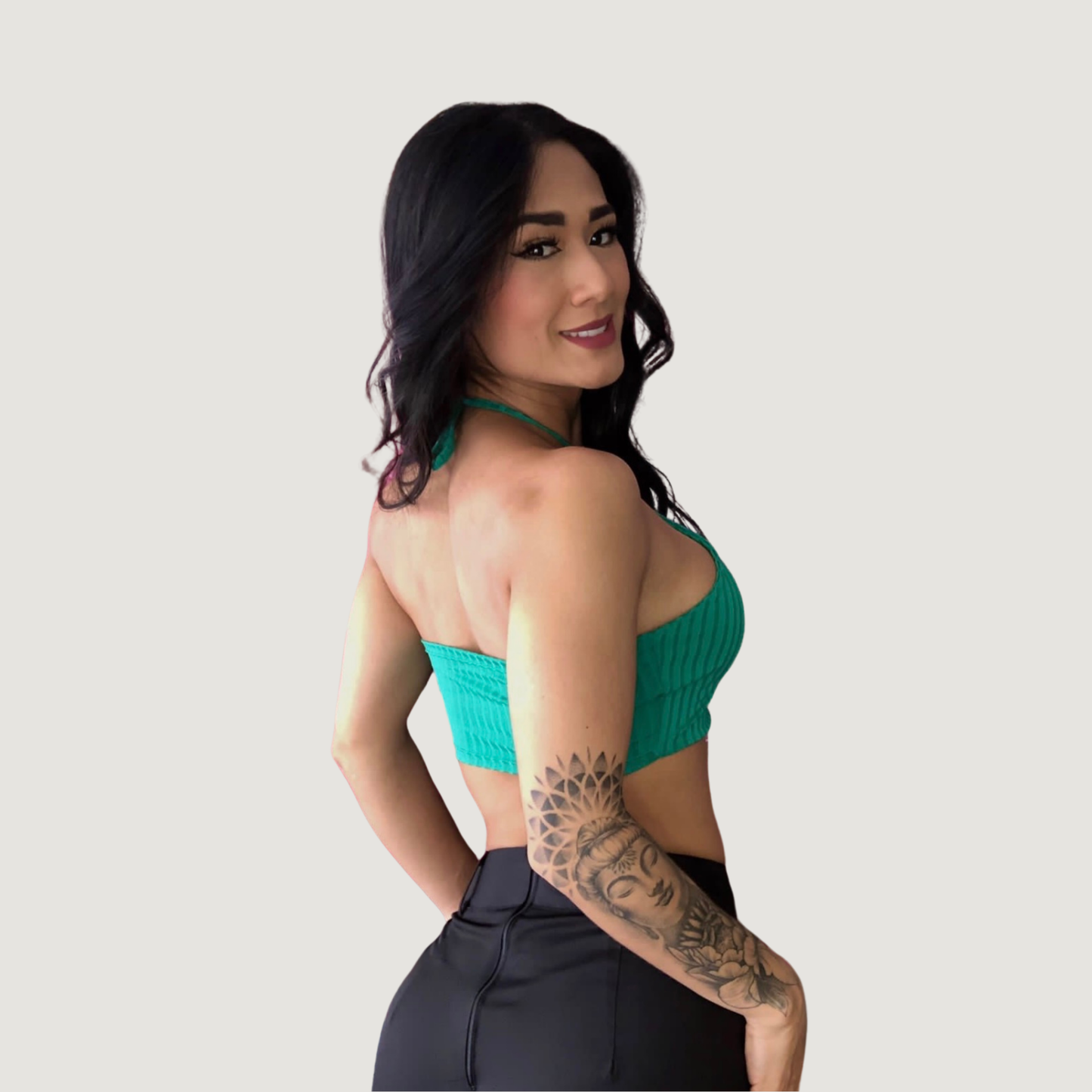 Tank top with adjustable neck ties - Saida Fashion