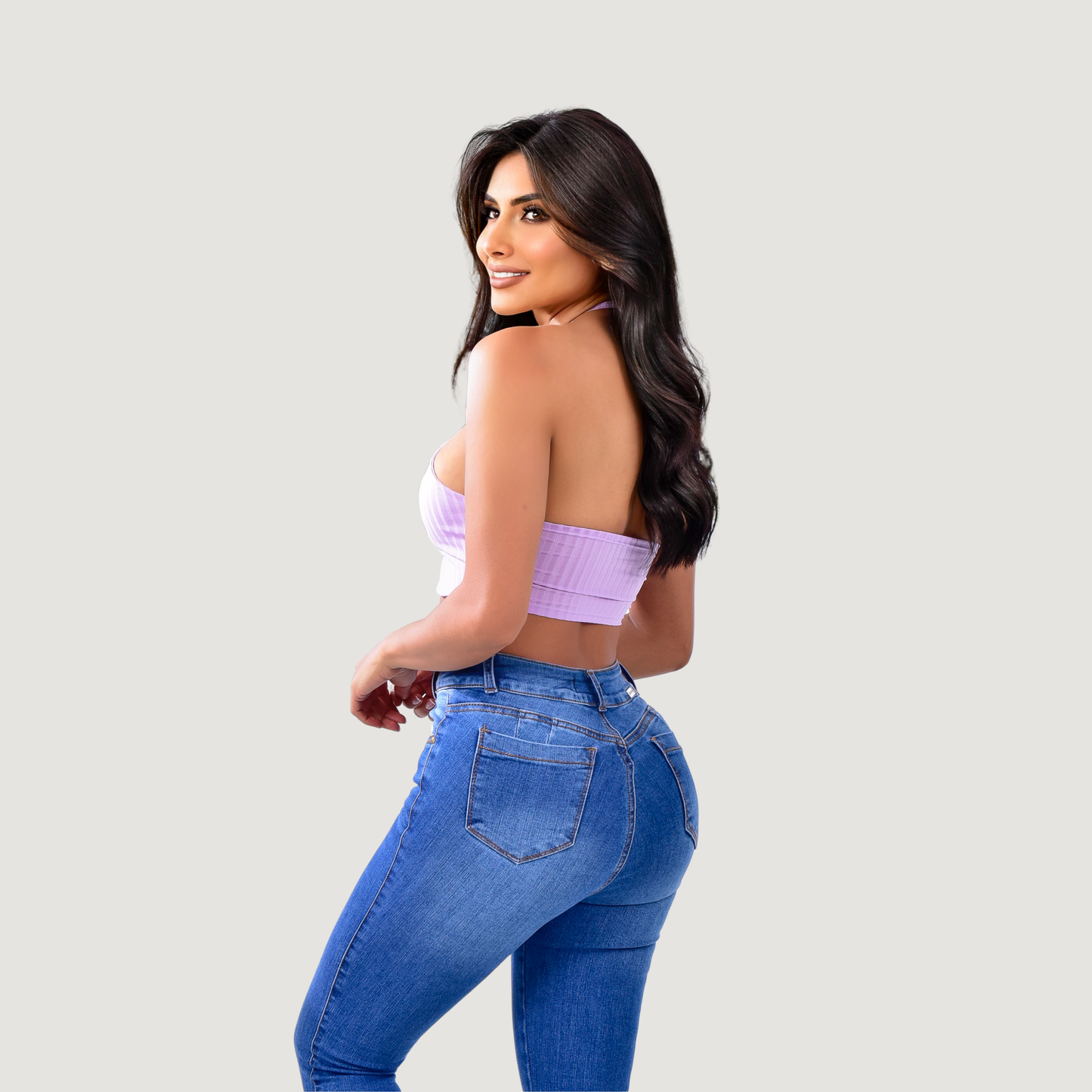 Tank top with adjustable neck ties - Saida Fashion