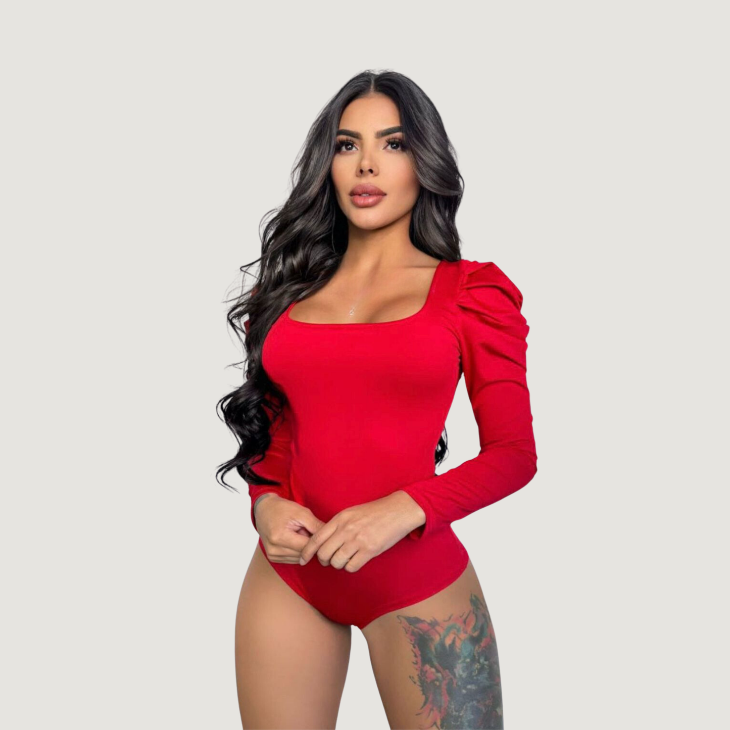 Woman Bodysuit - Square Neck - Saida Fashion