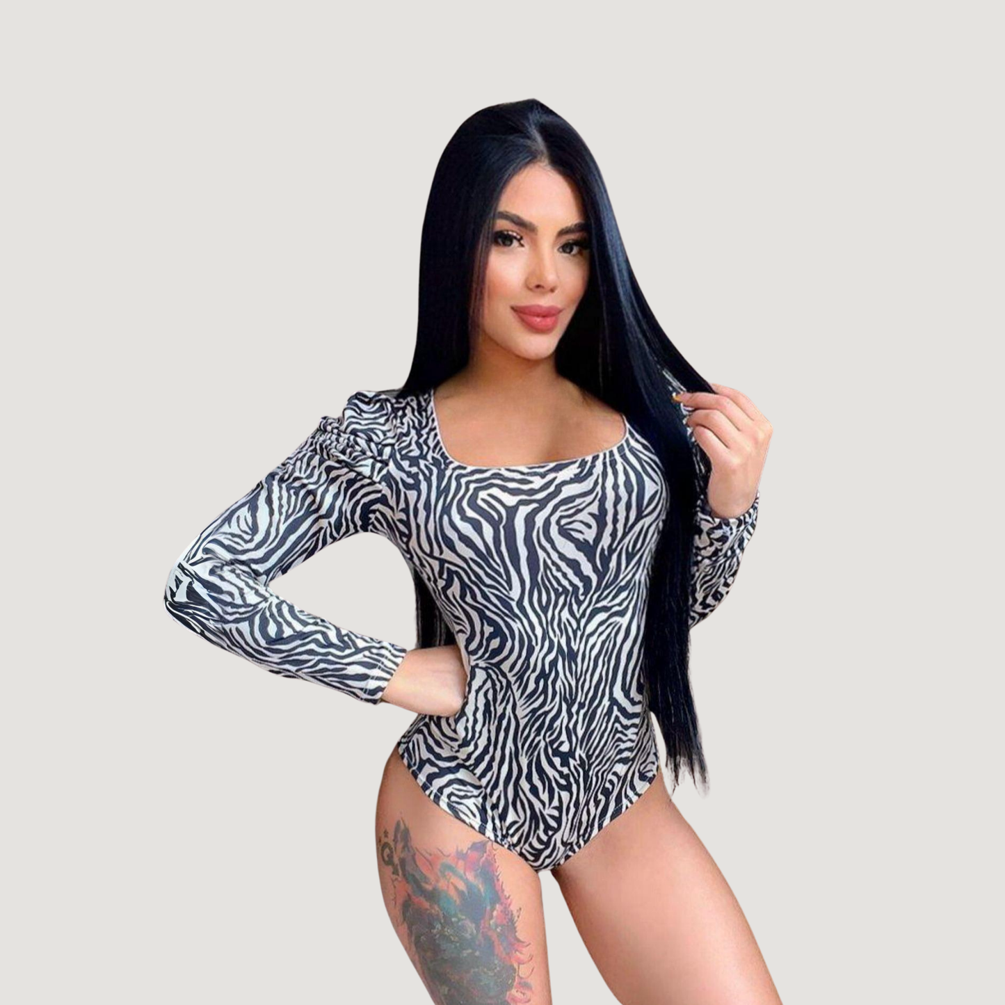 Woman Bodysuit - Square Neck - Saida Fashion