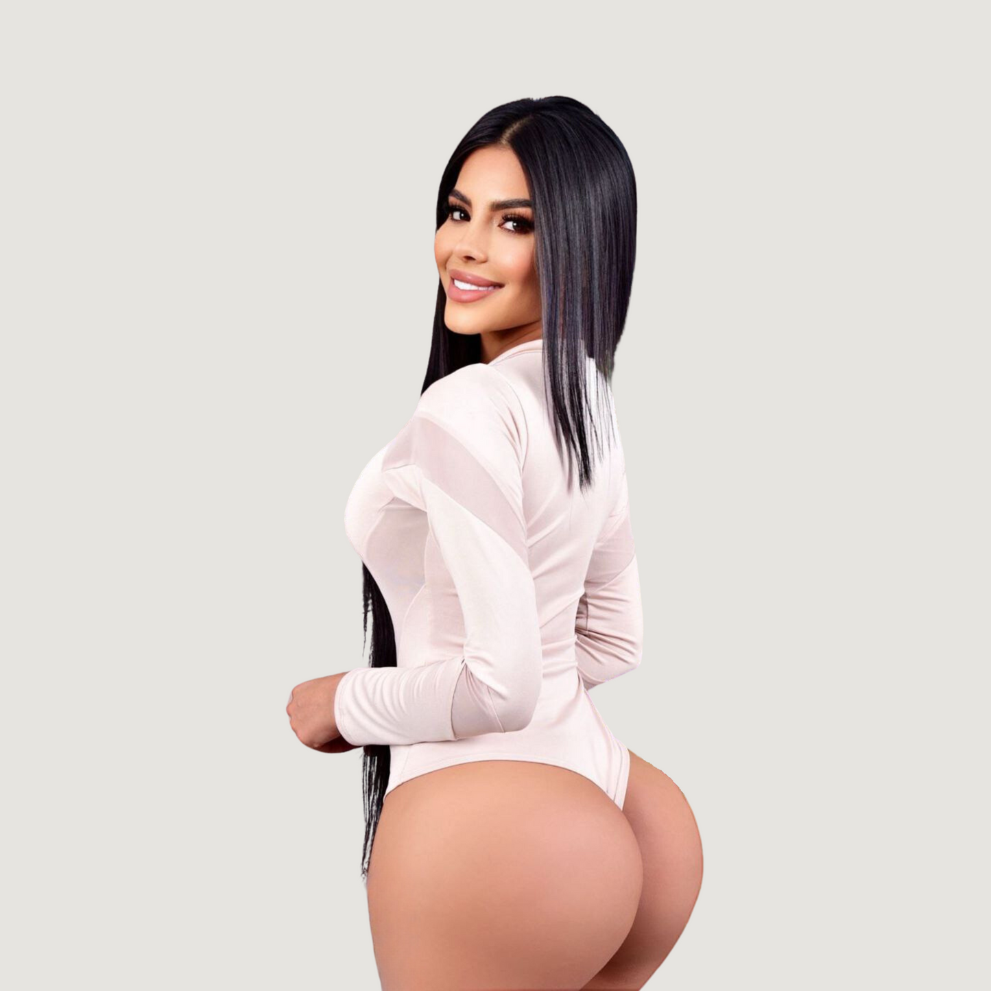 Sexy Bodysuit - Spandex - Mesh Mix - Saida Fashion