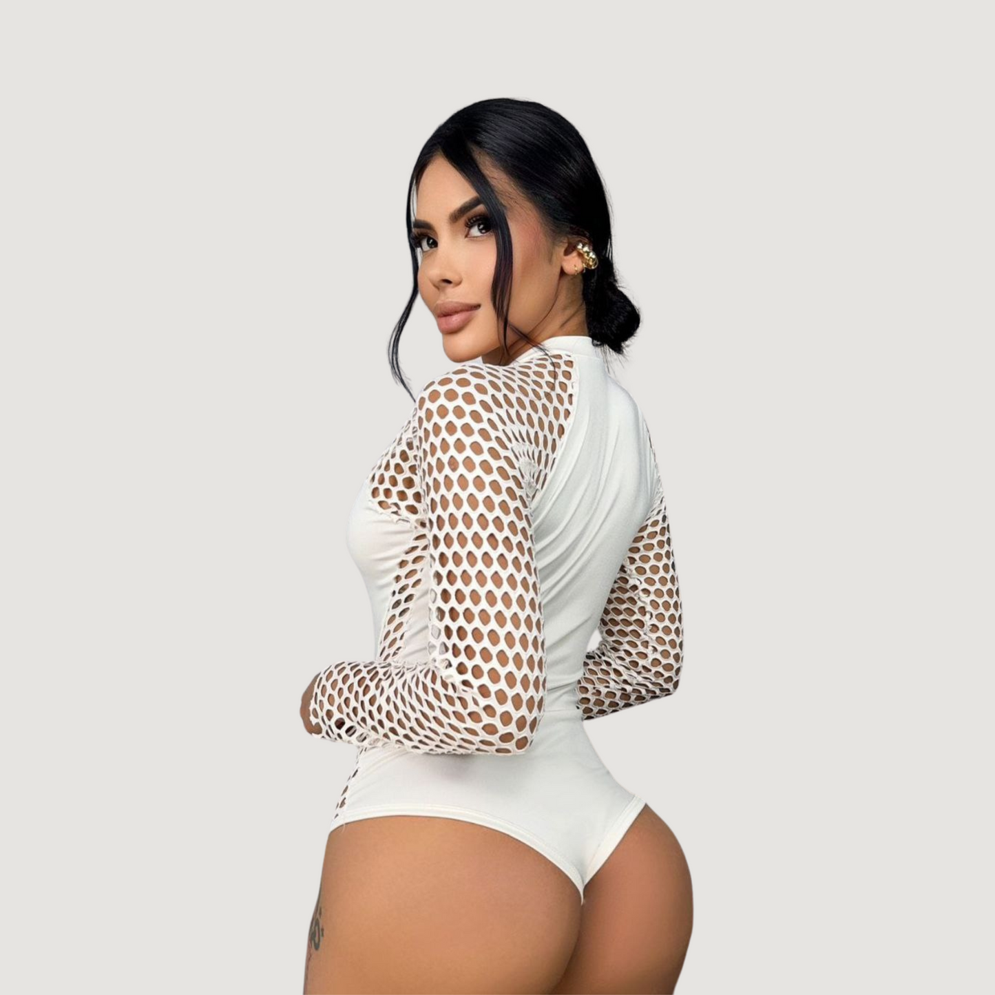 Women's Rave Bodysuit - Long Sleeves Look - Saida Fashion