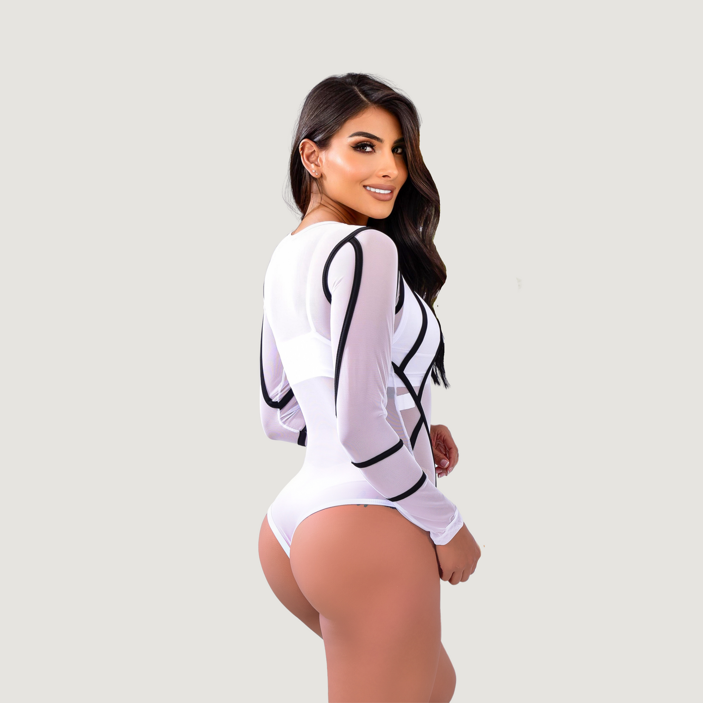 Sexy Bodysuit - Color Contrast - Saida Fashion