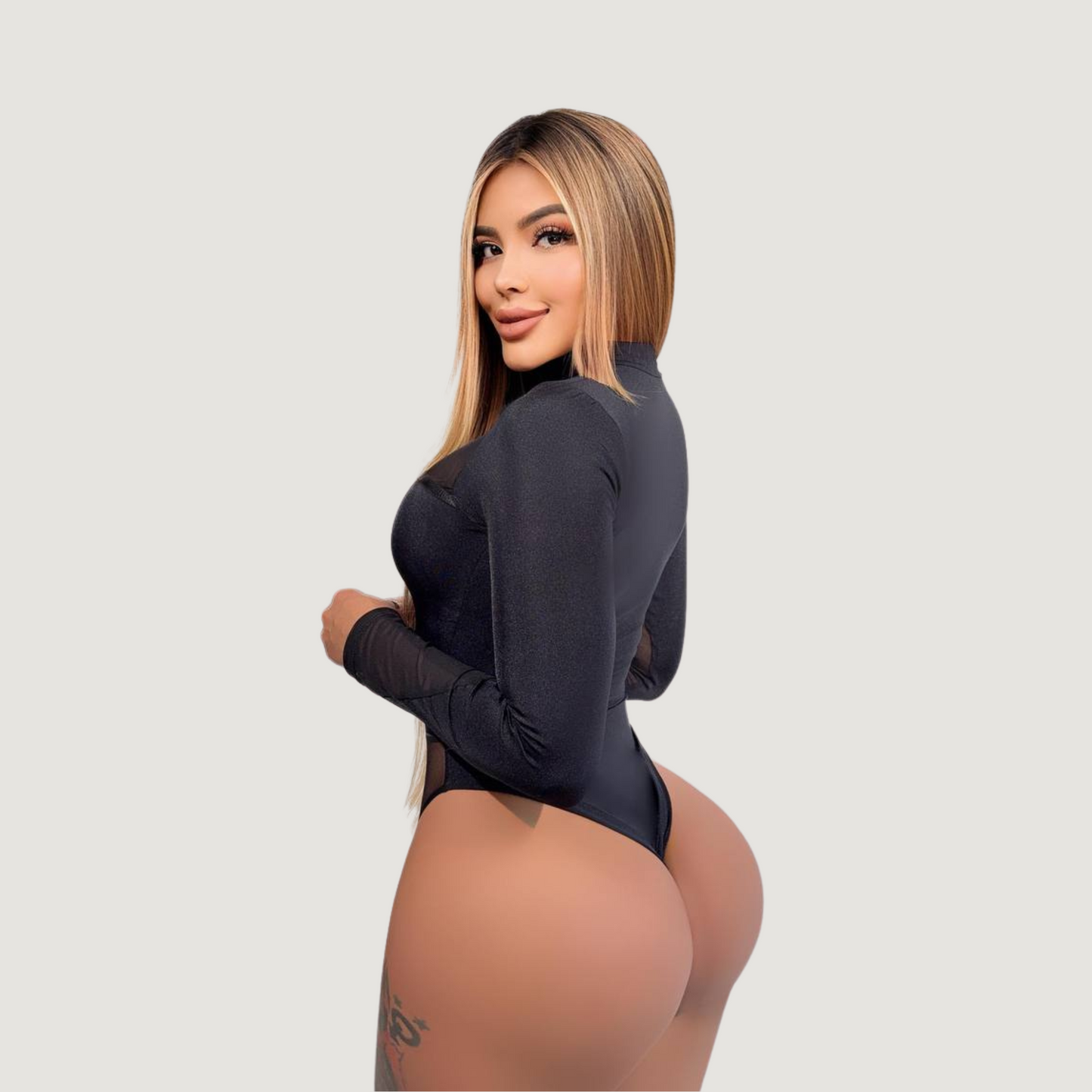 Sexy High Cut Sheer Bodysuit..