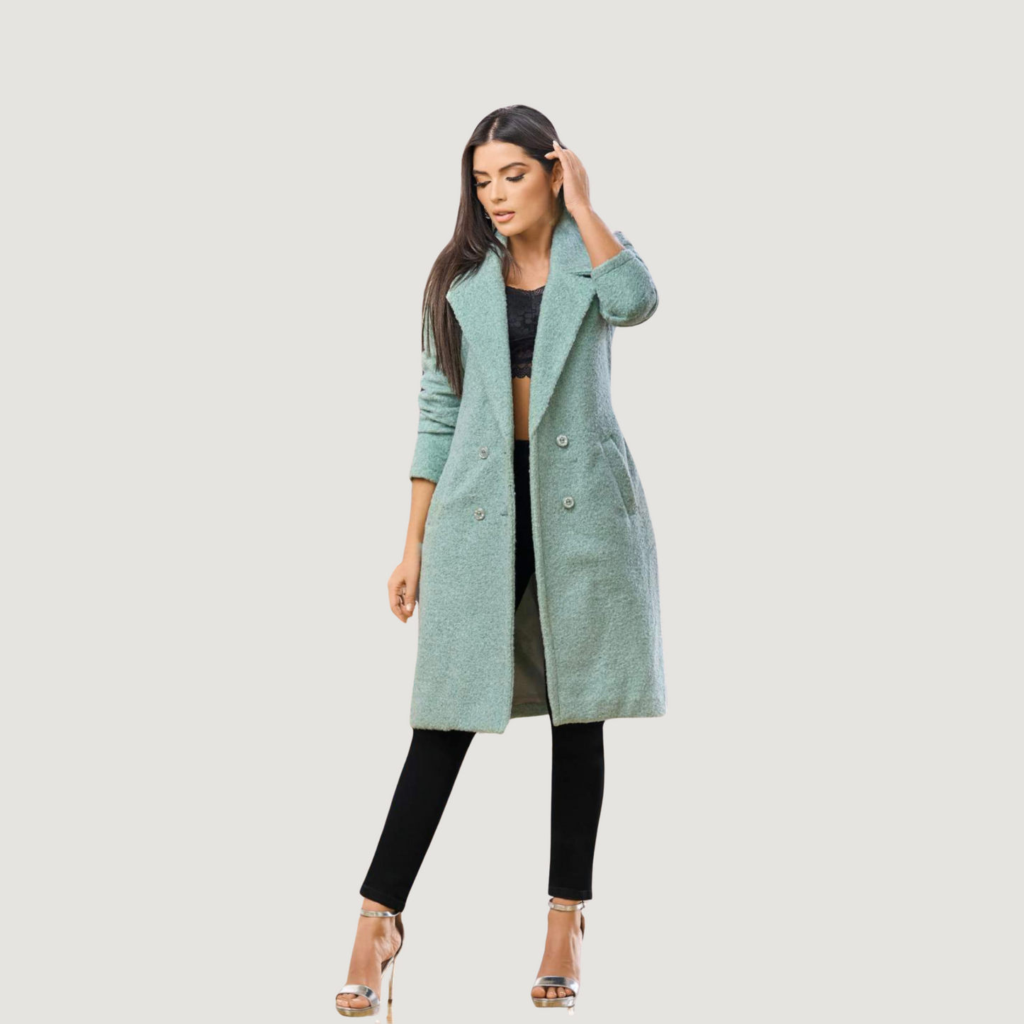 Stylish Coats with Two Front Buttons - Saida Fashion
