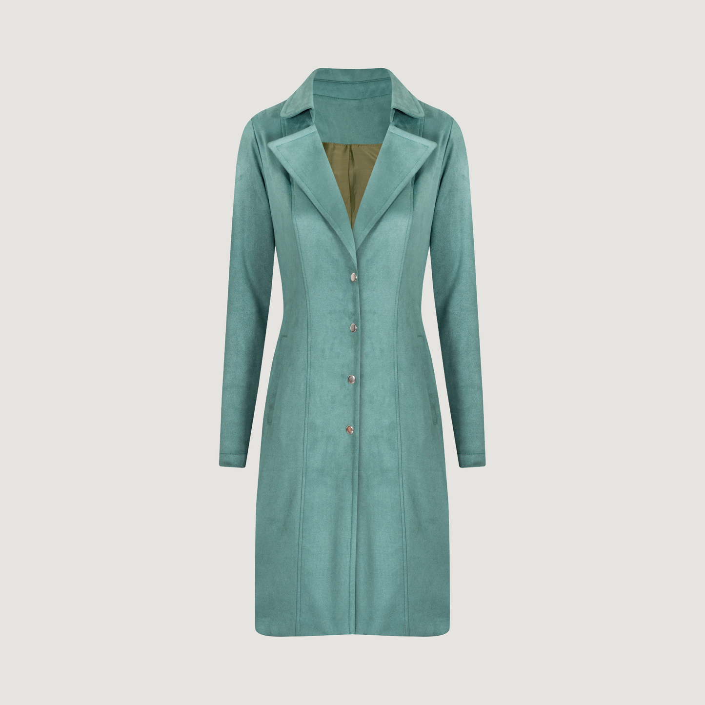 Abrigos de invierno elegantes con gamuza acogedora