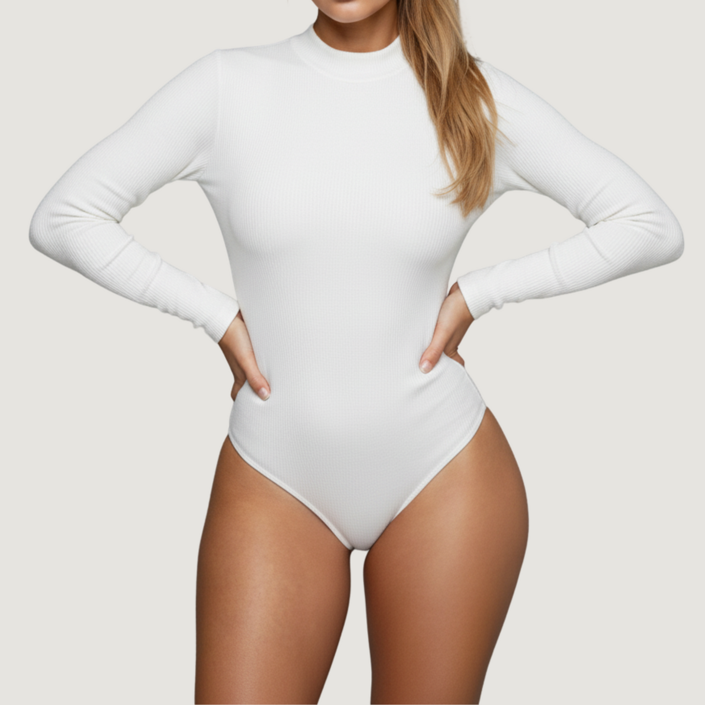 Ribbed Long Sleeve Bodysuit..