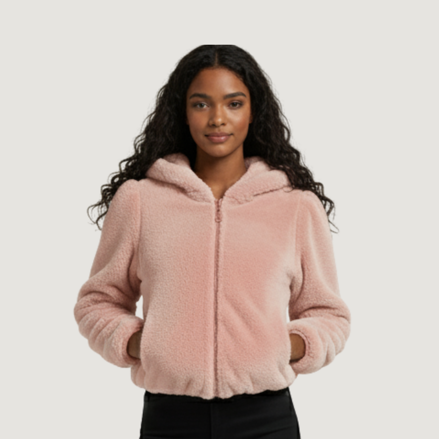 Cozy Hooded Fleece Jacket..