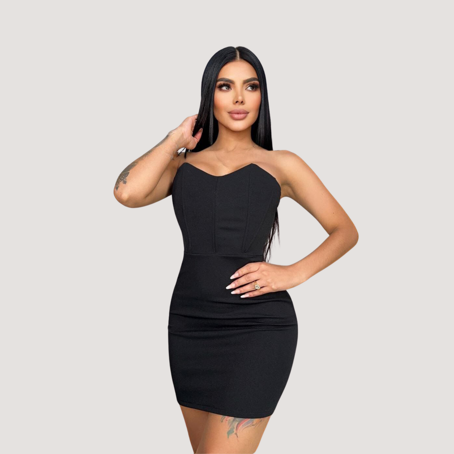 Sensual Dresses with Boning Fit - Saida Fashion