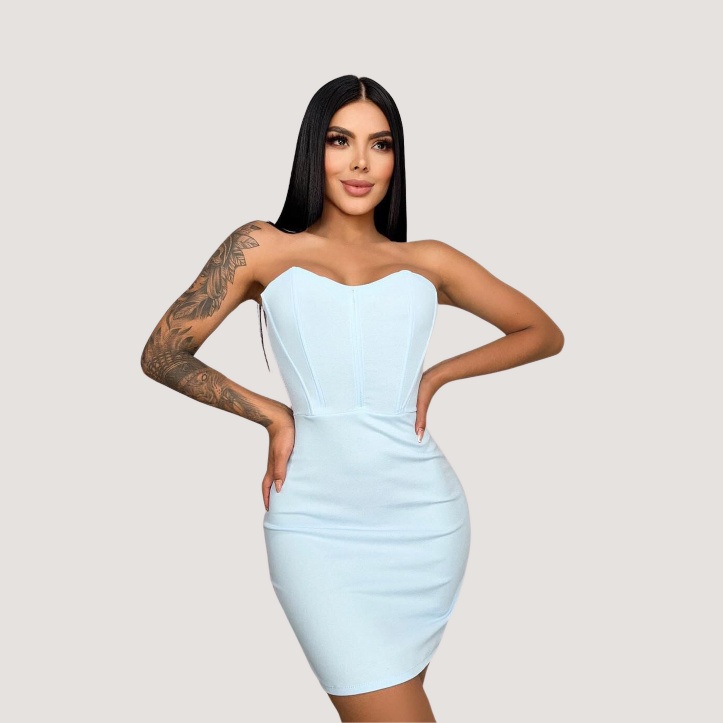 Sensual Dresses with Boning Fit - Saida Fashion