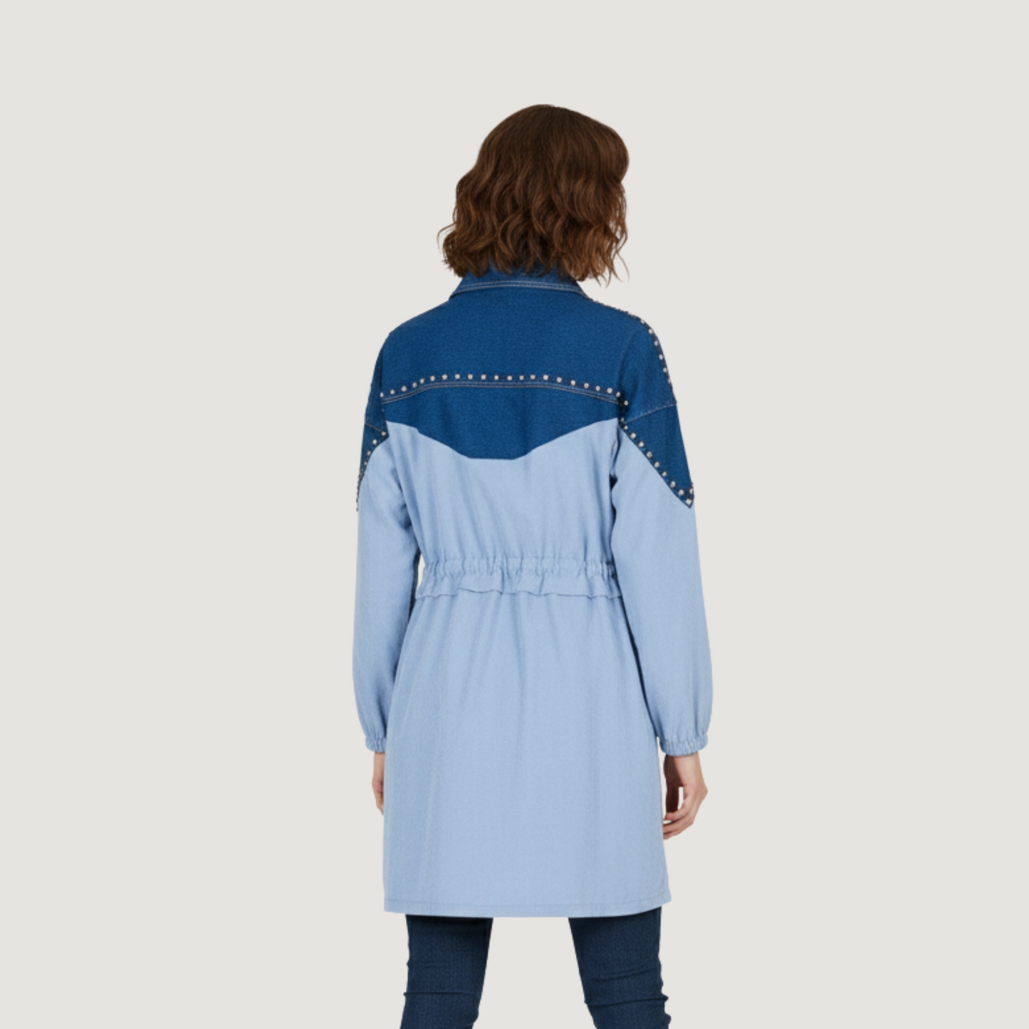 Jackets for Women with Mixed Fabric Design