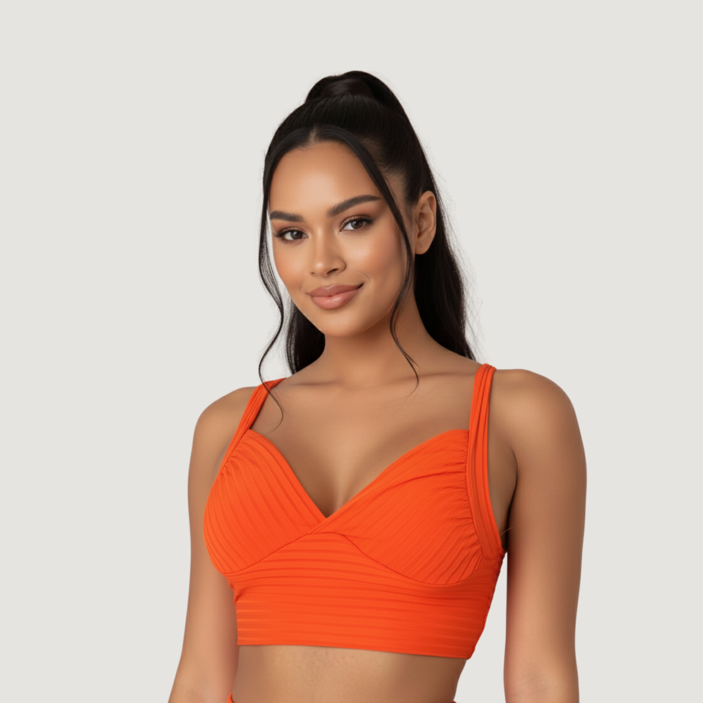 Low-Cut Tank Top with Thick Straps
