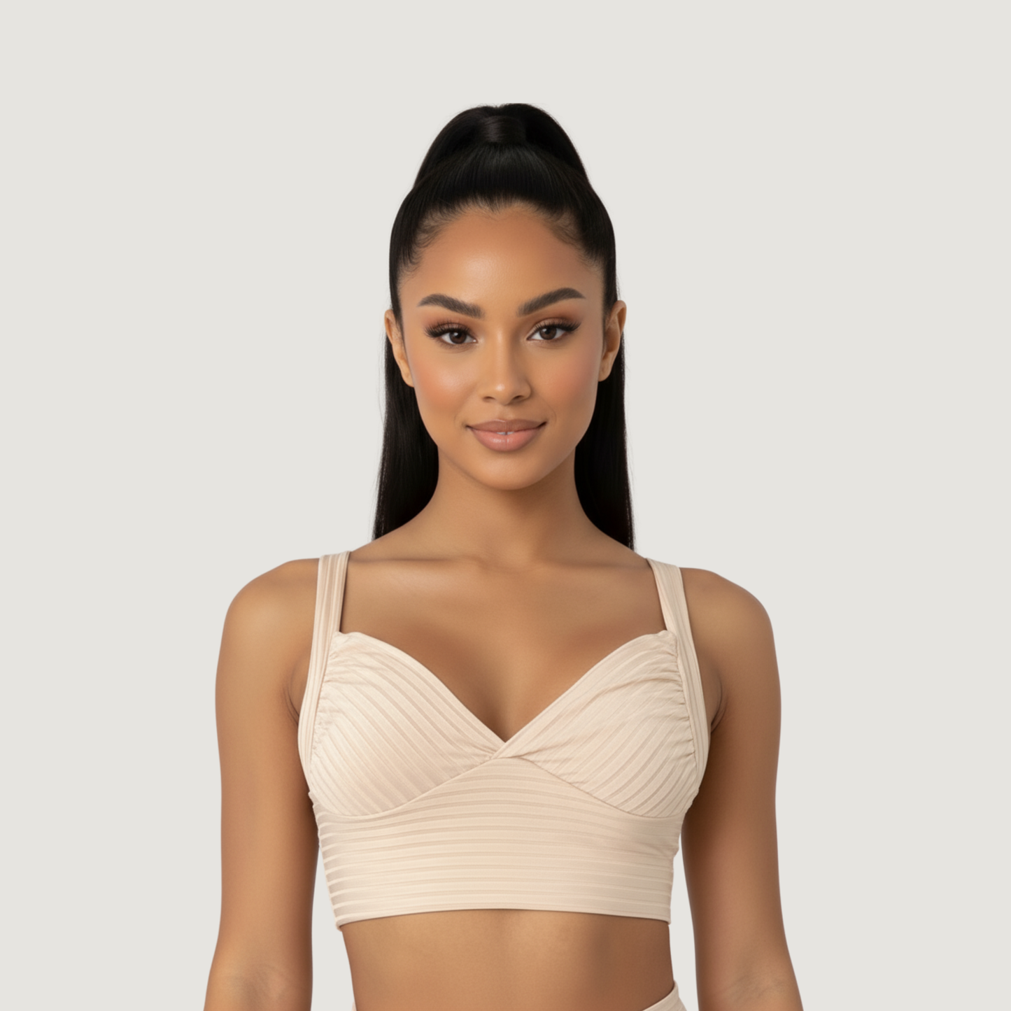 Low-Cut Tank Top with Thick Straps