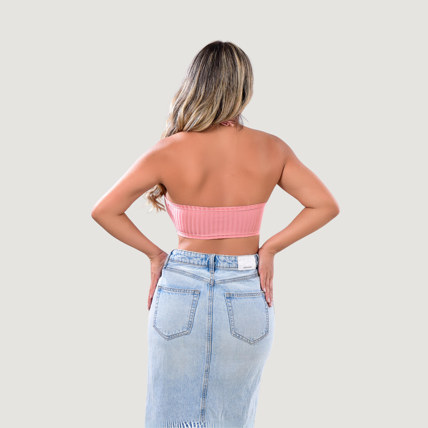 Tank Top with Adjustable Neck Ties