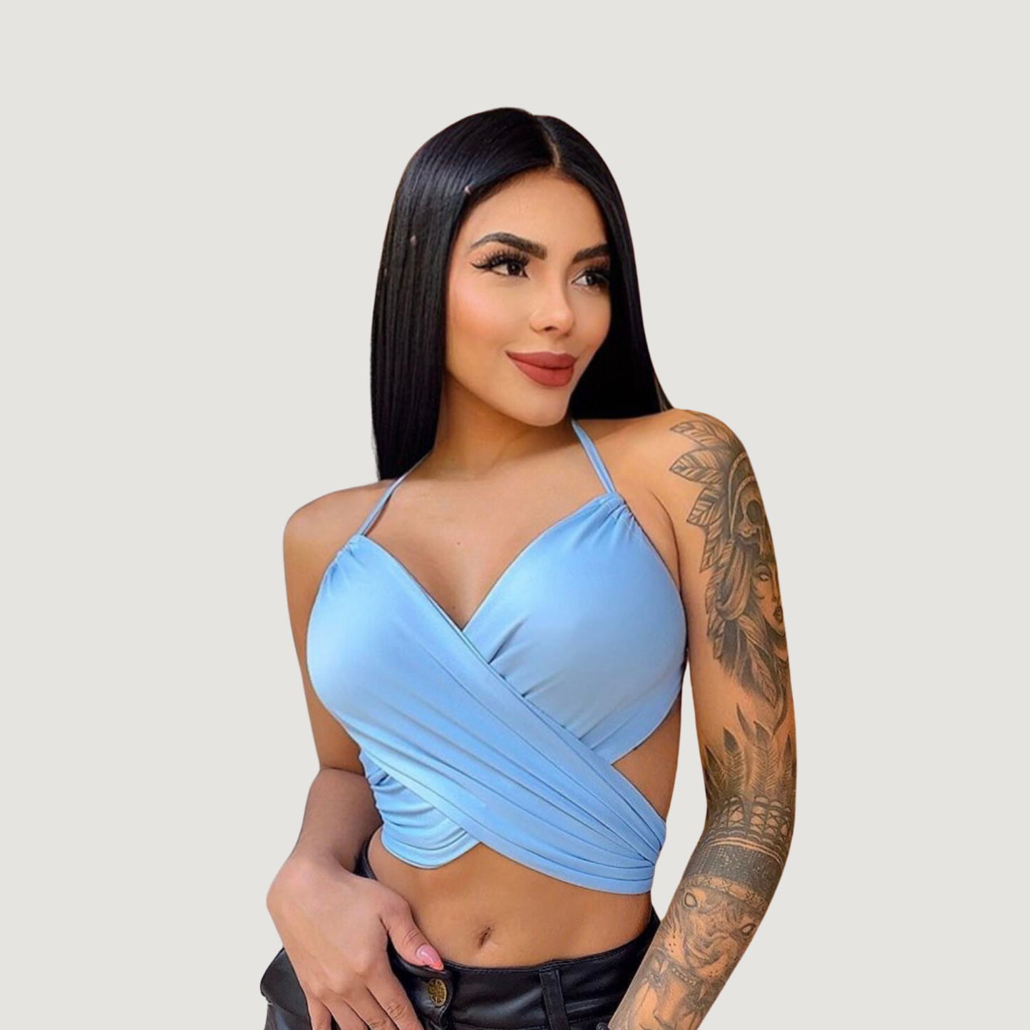 Infinity Versatile Lined Crop Top - Saida Fashion 
