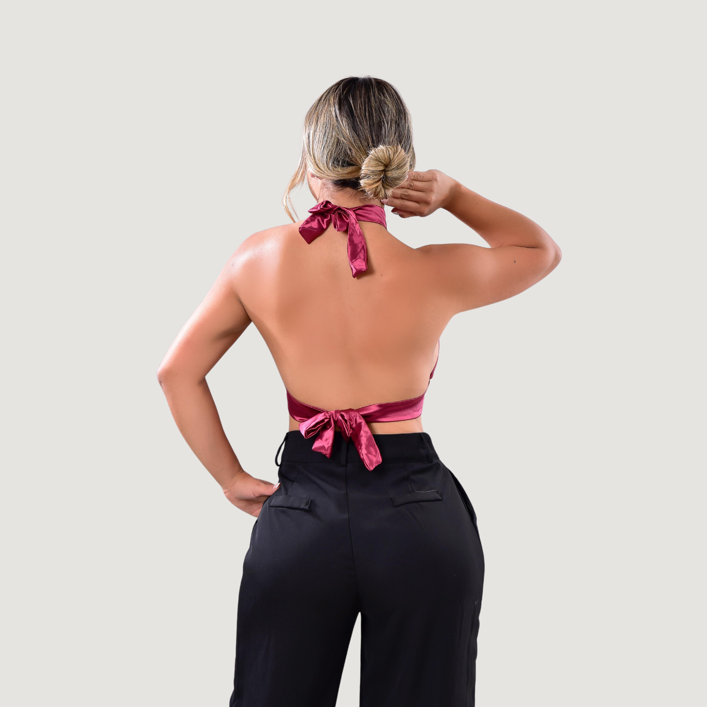 Top sin espalda - Lazos ajustables