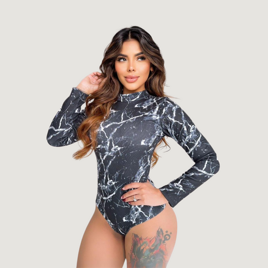 Ribbed Long Sleeve Bodysuit..