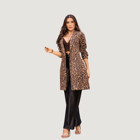 Leopard Print Winter Coat