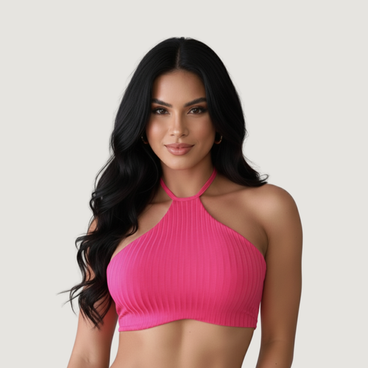 Tank Top with Adjustable Neck Ties